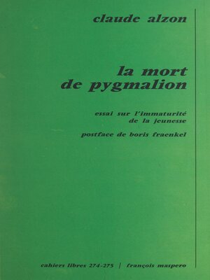 cover image of La mort de pygmalion